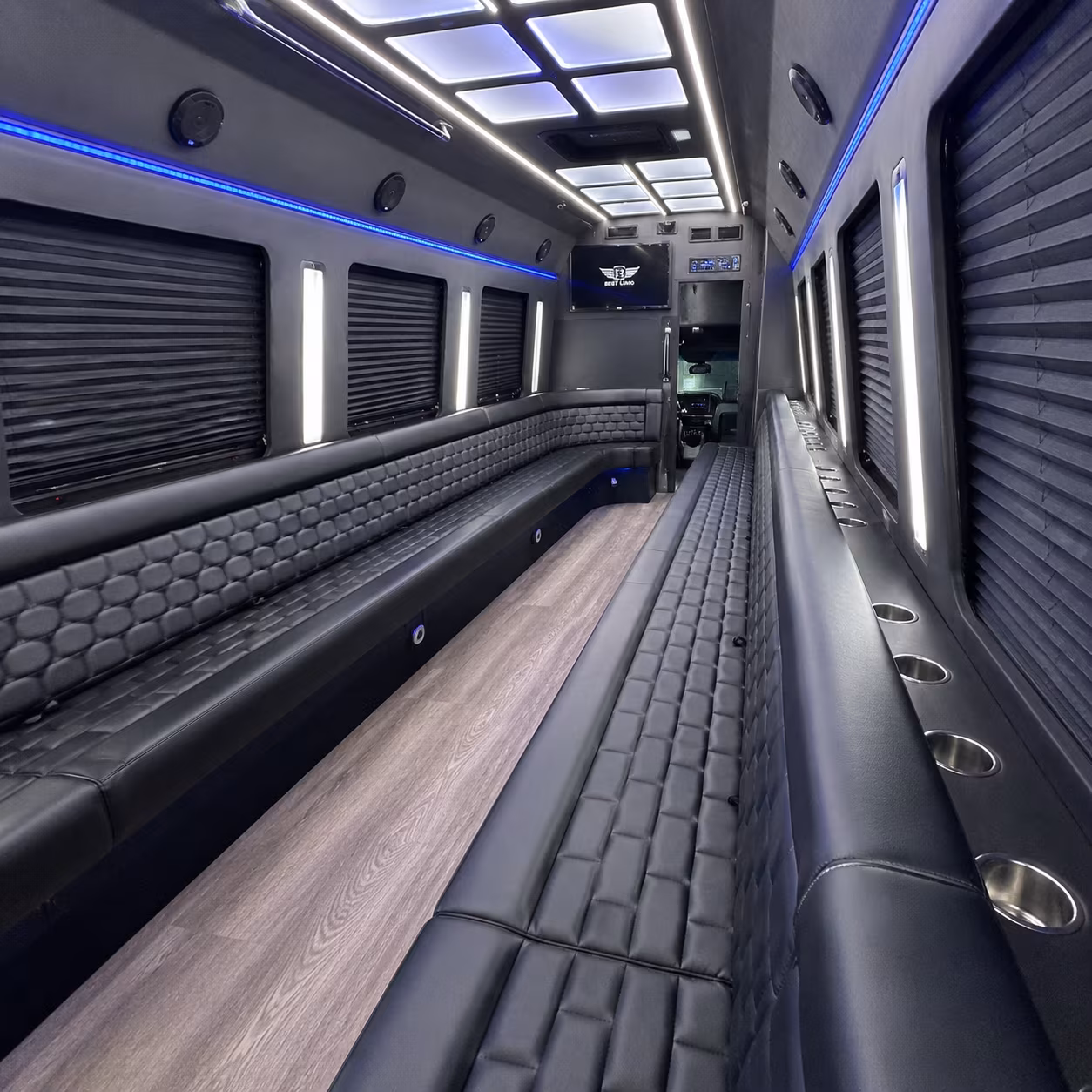 fremont street downtown las vegas experience party bus rental