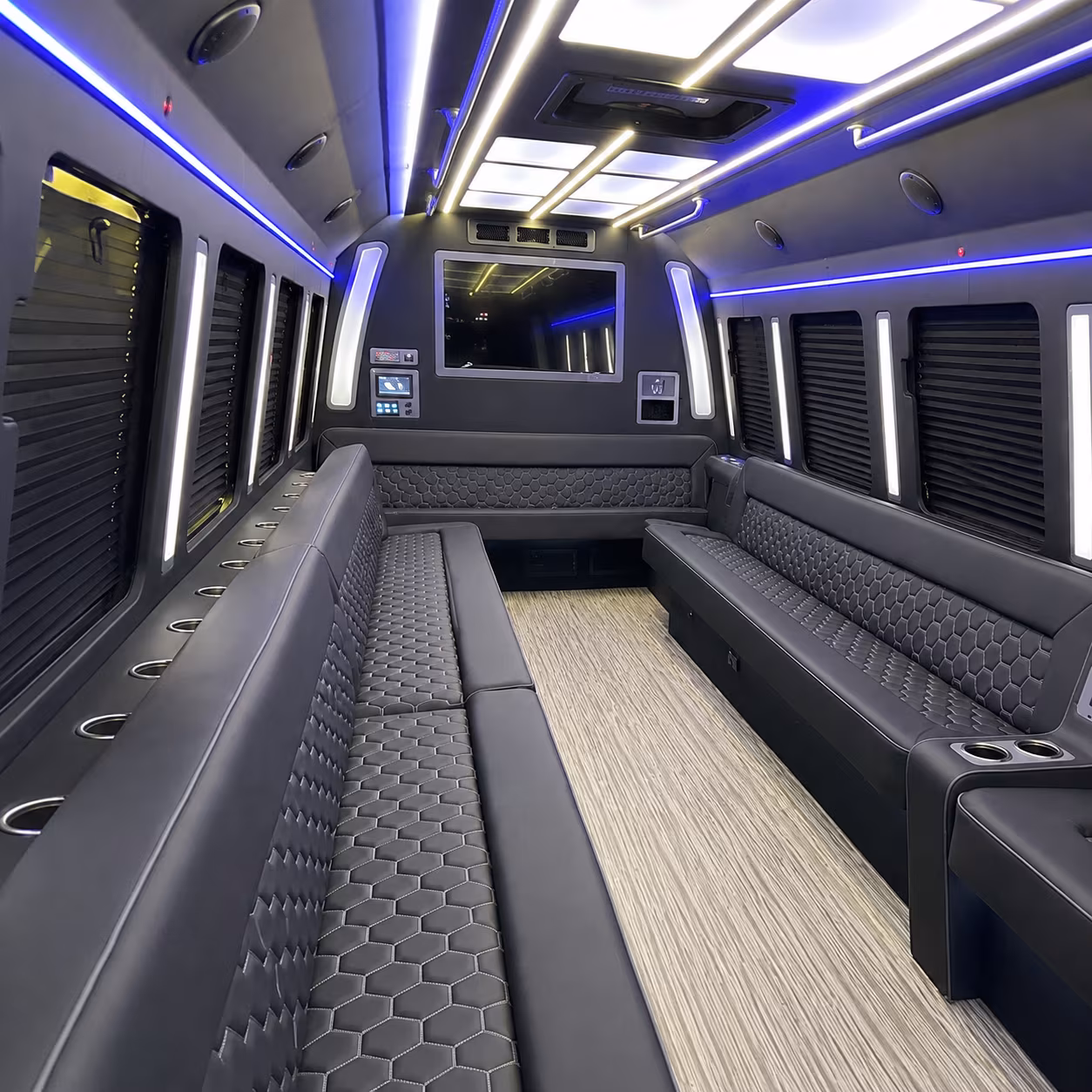 north las vegas 40 passenger party bus inside