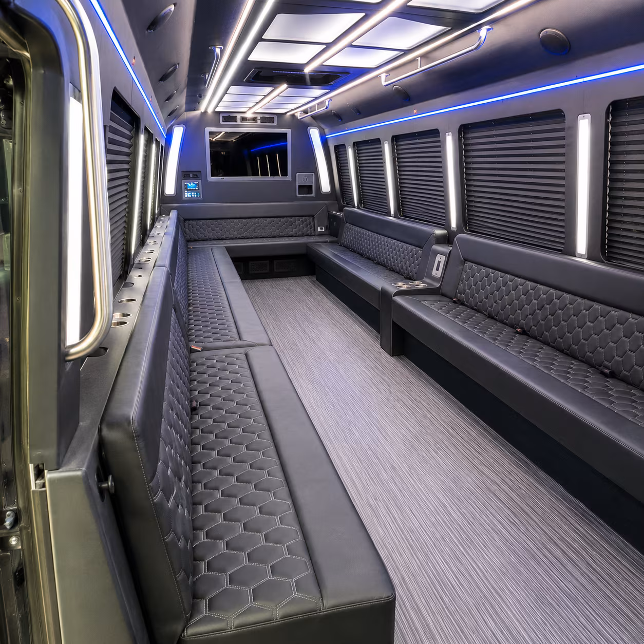 north las vegas 40 passenger party bus interior