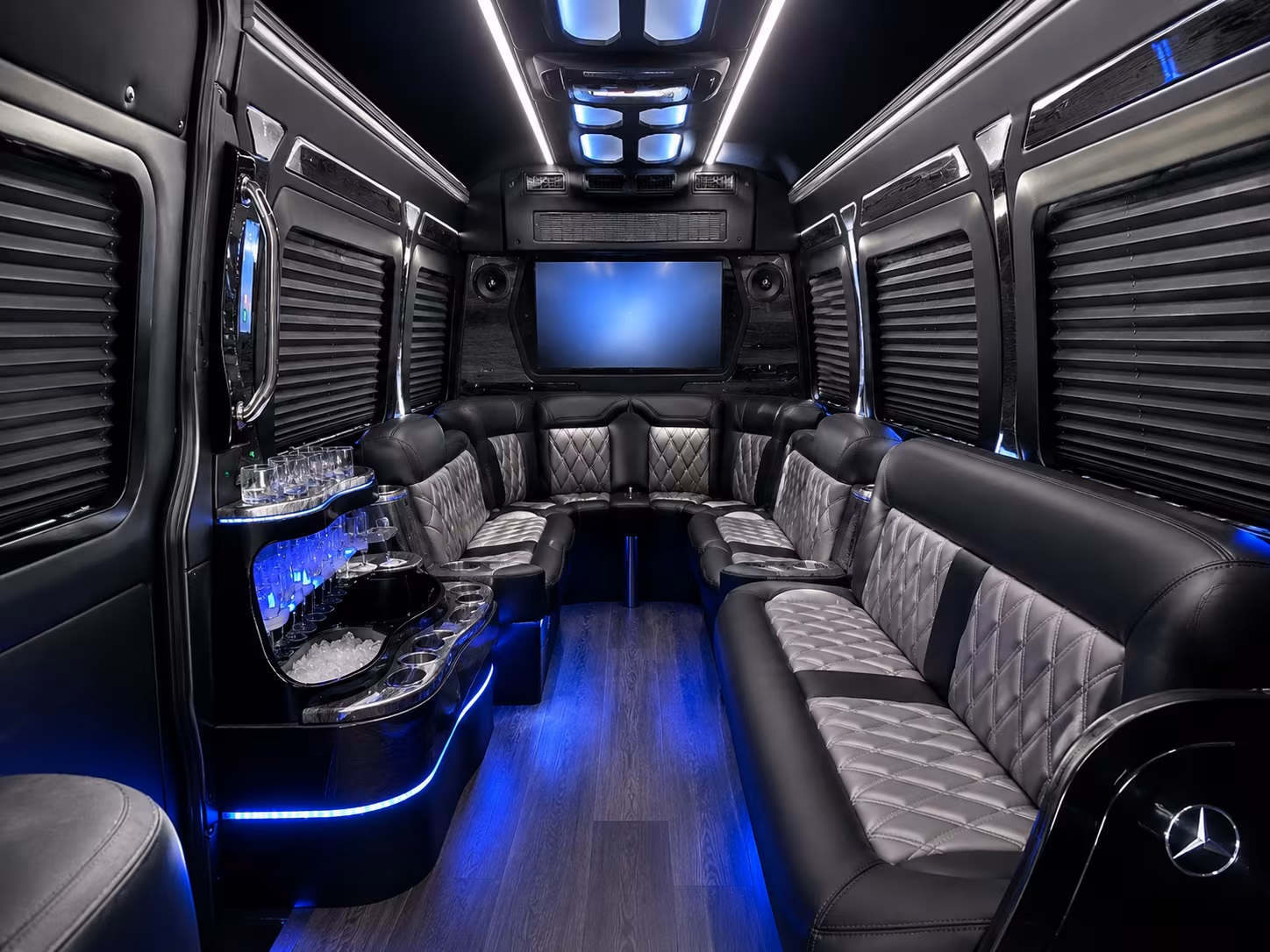 north las vegas sprinter limousine inside