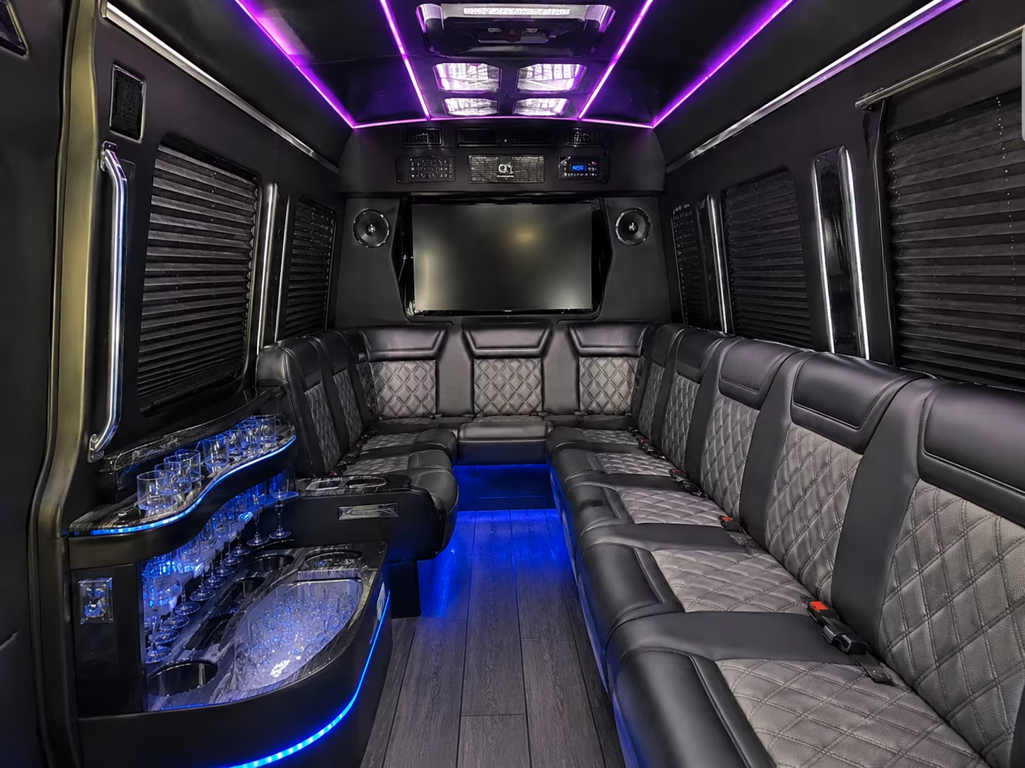 sprinter vans and buses for intimate north las vegas wedding groups
